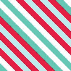Obraz premium Christmas Diagonal Striped Seamless Pattern