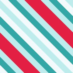 Christmas Diagonal Striped Seamless Pattern