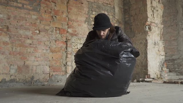 Homeless man found phone in the garbage bag