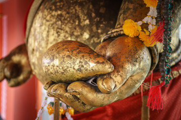 The Mango (Amra) in Lord Ganesha 's hand statue