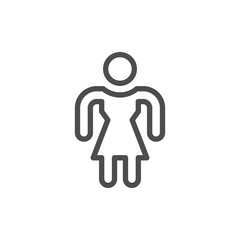 Woman line icon