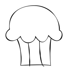 Cupcake Coloring Page