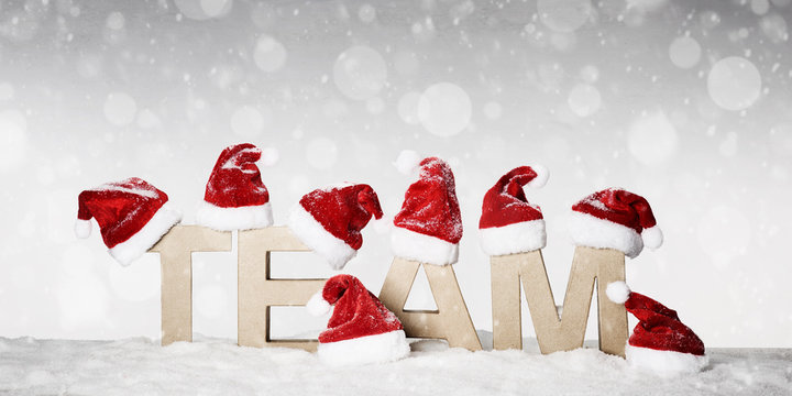 Team wünscht frohe weihnachten