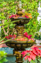 Ein Brunnen im Garten