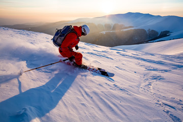 Nicel winter day and good skiing.