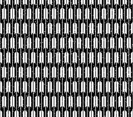 Seamless black and white grunge op art japanese kimono arrows pattern vector