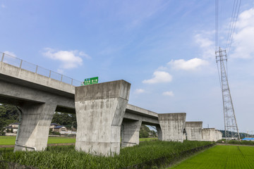 A japanese highway near Ushiku, Japan