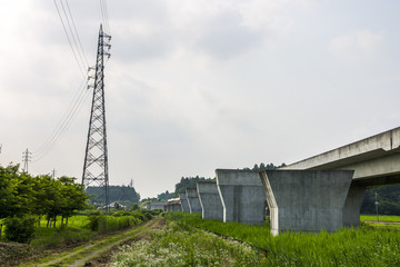 A japanese highway near Ushiku, Japan