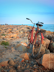 bicycle on the beach