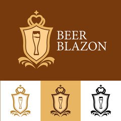 Blazon with Mug of Beer