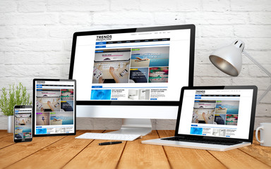 emagazine website responsive design screen multidevices