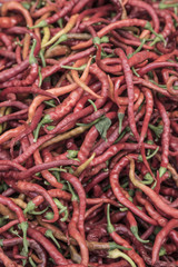 red peppers as a background