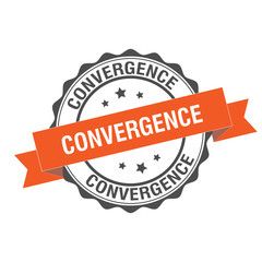 Fototapeta premium Convergence stamp illustration