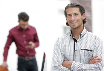 Fototapeta premium portrait of Manager in the office.