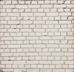 Simple gray brick wall with mortar usable as texture
