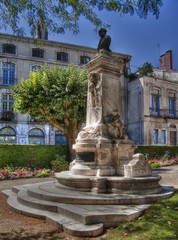 Fototapeta na wymiar Monument à Jérôme Lalande, Bourg-en-Bresse, Ain, France