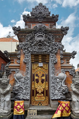 Fototapeta na wymiar Pura Taman Saraswati (Ubud Water Palace). Temple in Bali, Indonesia