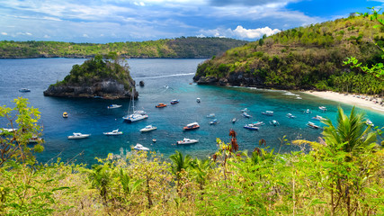 Crystal Bay beach at Nusa Penida island. Indonesia