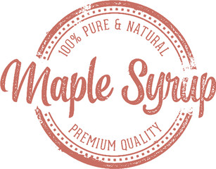 Pure Maple Syrup Vintage Stamp