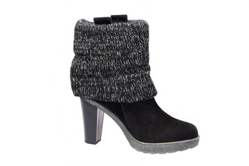 The Shoe on the heel isolated female.