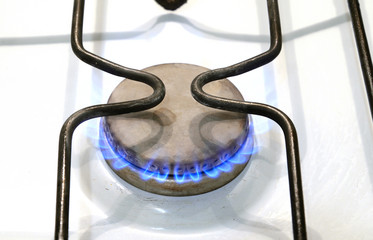 The old gas stove.