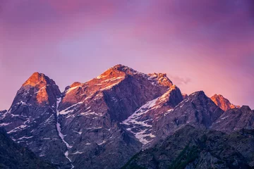 Fototapete Himalaya Sonnenuntergang im Himalaya