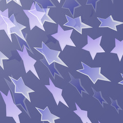 Bright vector abstraction blue stars