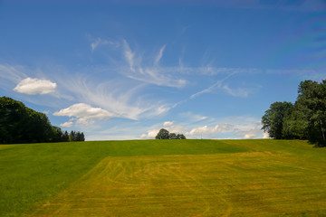 View of landscape near Munich, Germany.