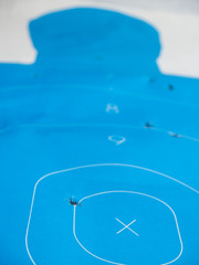 Blue Gun Target