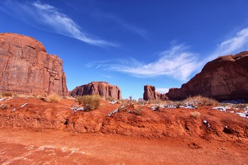 Fototapeta premium Red rocks in the Monument Valley