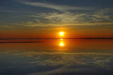 Sunset over Limfjord