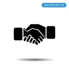 Business handshake icon.vector illustration.eps 10