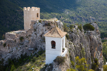 view on guadalest castle