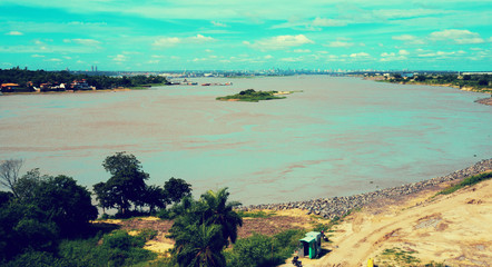 View of Paraguay River. Asuncion, Paraguay