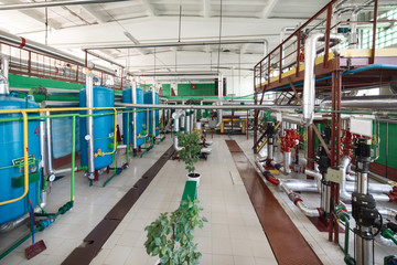 Water treatment system for boiler station.
