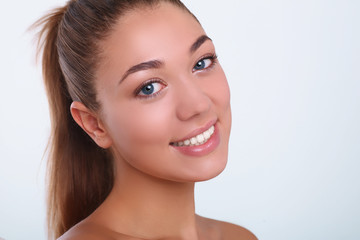 Obraz premium beautiful girl natural makeup beautiful skin