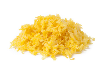 Abgeriebene Zitronenschale
