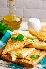 Lavash spanakotiropita..style rustic