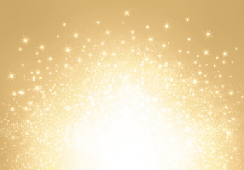 Glitter gold explosion