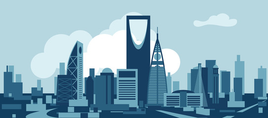 Riyadh Saudi Arabia Skyline