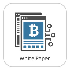Bitcoin White Paper Icon.