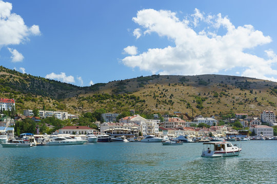 Balaklava Bay — one of the most convenient bays on the Black sea for mooring ships, the former submarine base