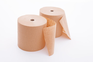 Toilet Paper Roll isolated on white