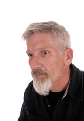 Portrait of a gray haired middle age man