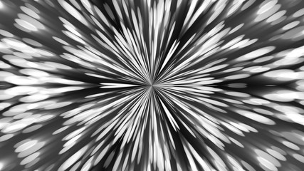 Abstract background with silver kaleidoscope. 3d rendering