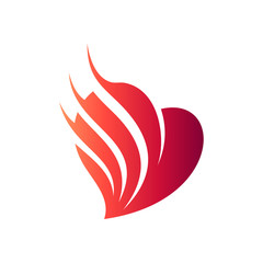 Wing Heart Logo