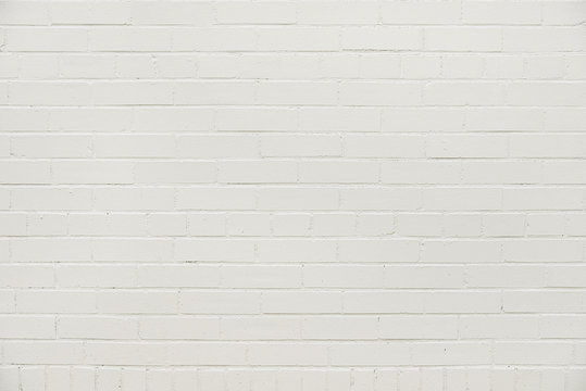 Old white brick wall background texture