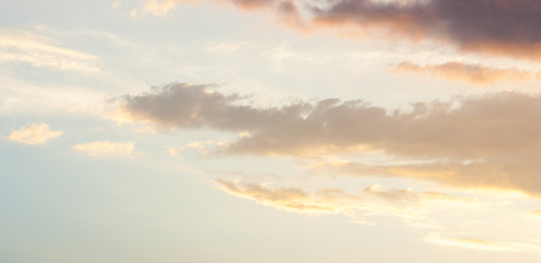 Panorama of tiny or tender sky texture or background