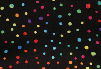 background of colored balls with black backdrop