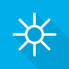 Obraz premium Sun icon. Vector illustration